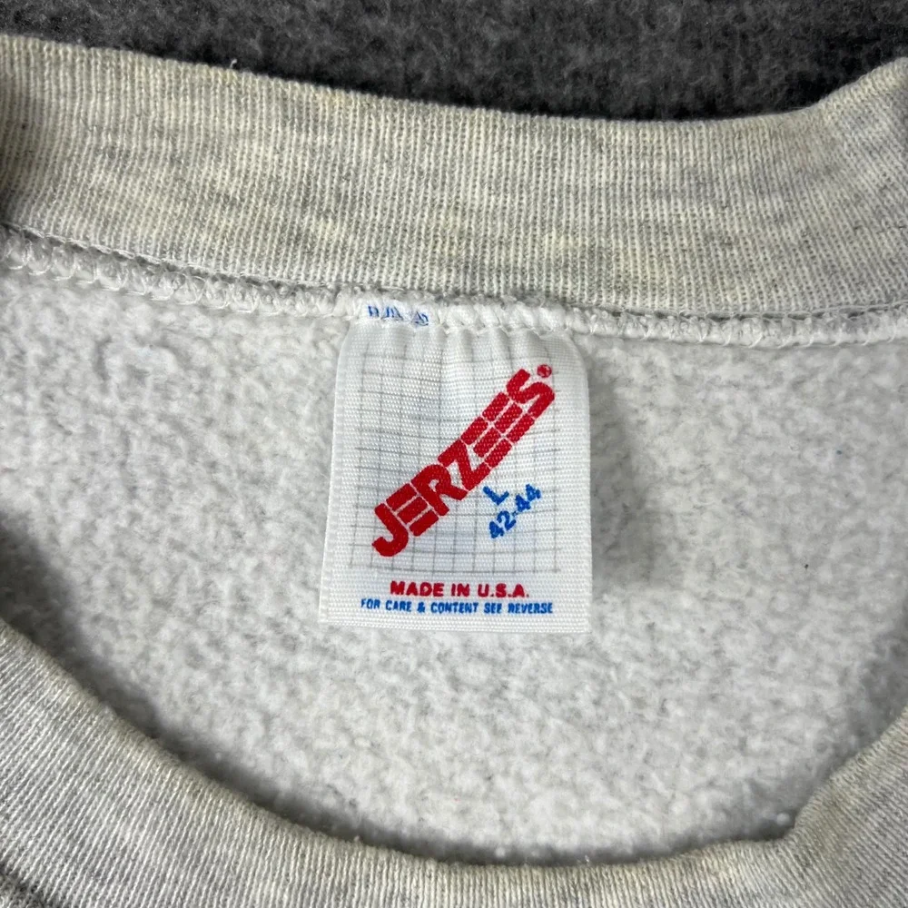 Vintage LBI Long Beach Island Sweatshirt Mens Large Grey Vacation Made in USA